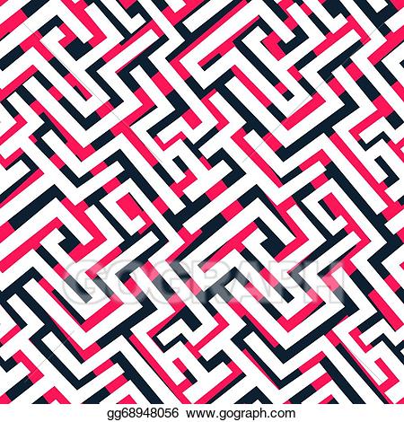 maze clipart red