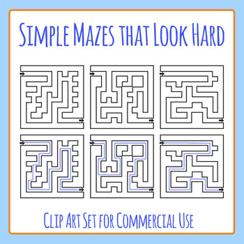 maze clipart simple