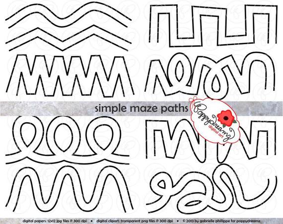 maze clipart simple