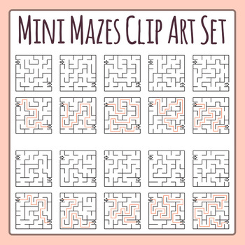Maze clipart small. Mini mazes clip art