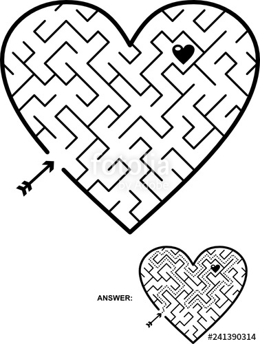 Maze clipart wedding. Valentine s day romantic