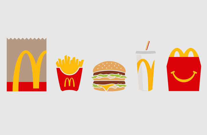 Mcdonalds clipart colour. Behind the mcdonald s