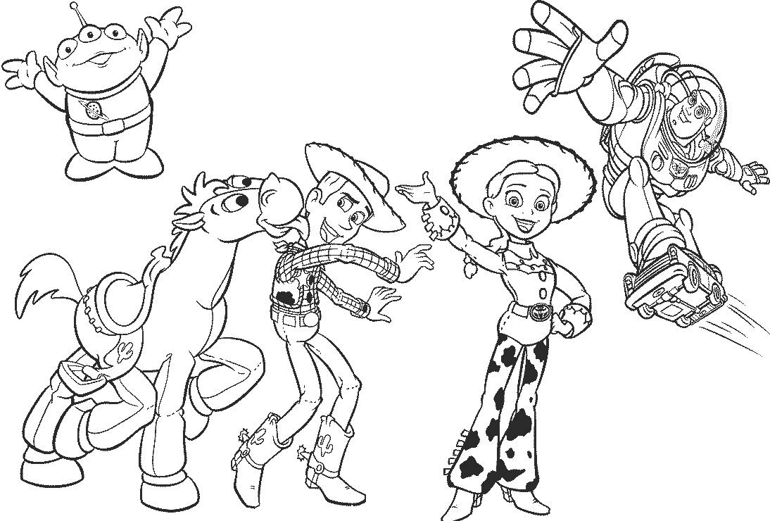Mcdonalds clipart colouring sheet. Amazing toy story coloring