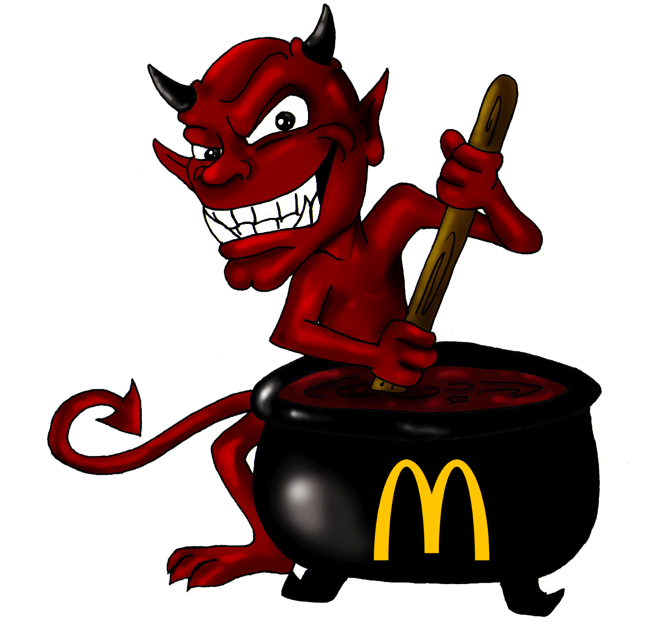 Haunted by the mcdevil. Mcdonalds clipart fat food
