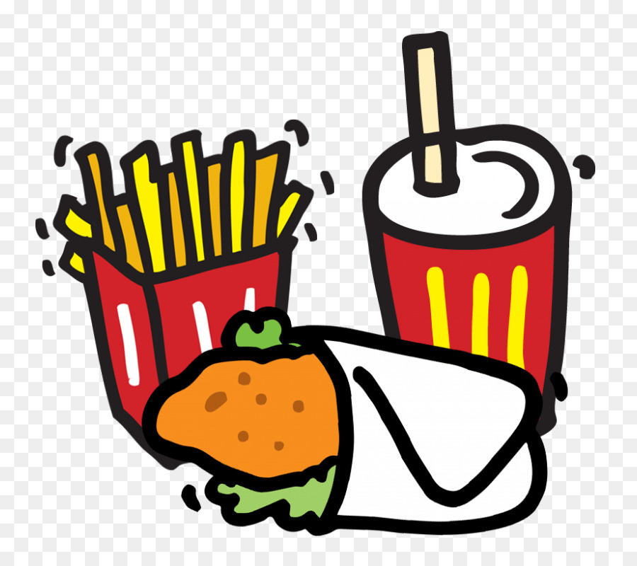 French fries hamburger food. Mcdonalds clipart illustration
