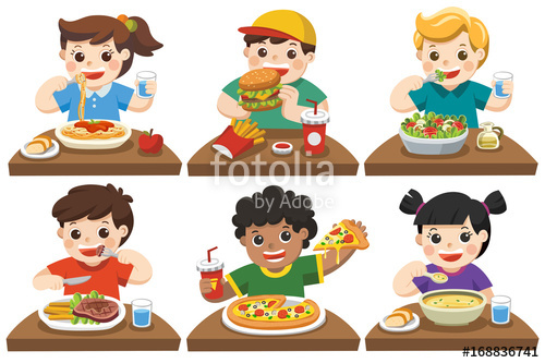 meal clipart child food
