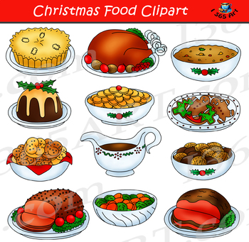 meal clipart christmas