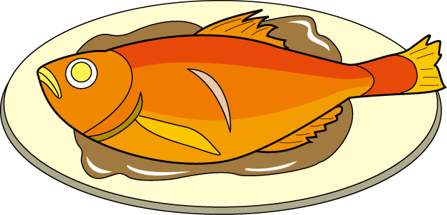 . Meal clipart fish food