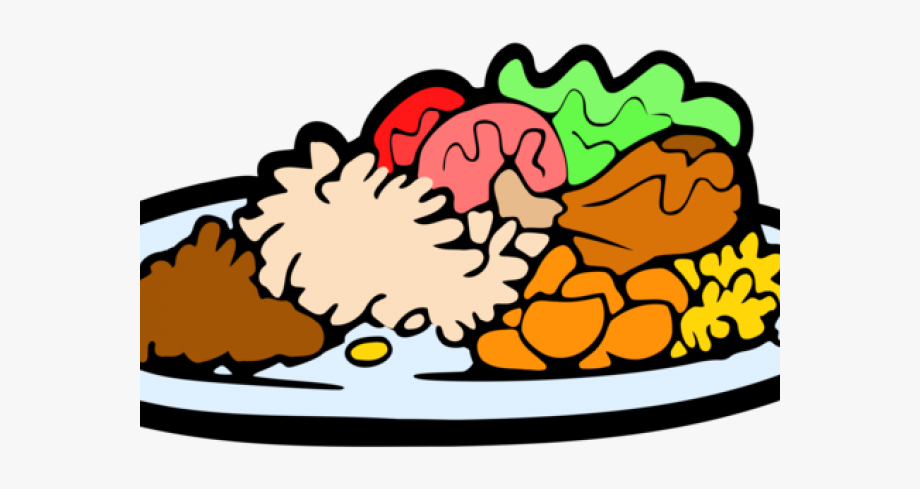 meal clipart full plate