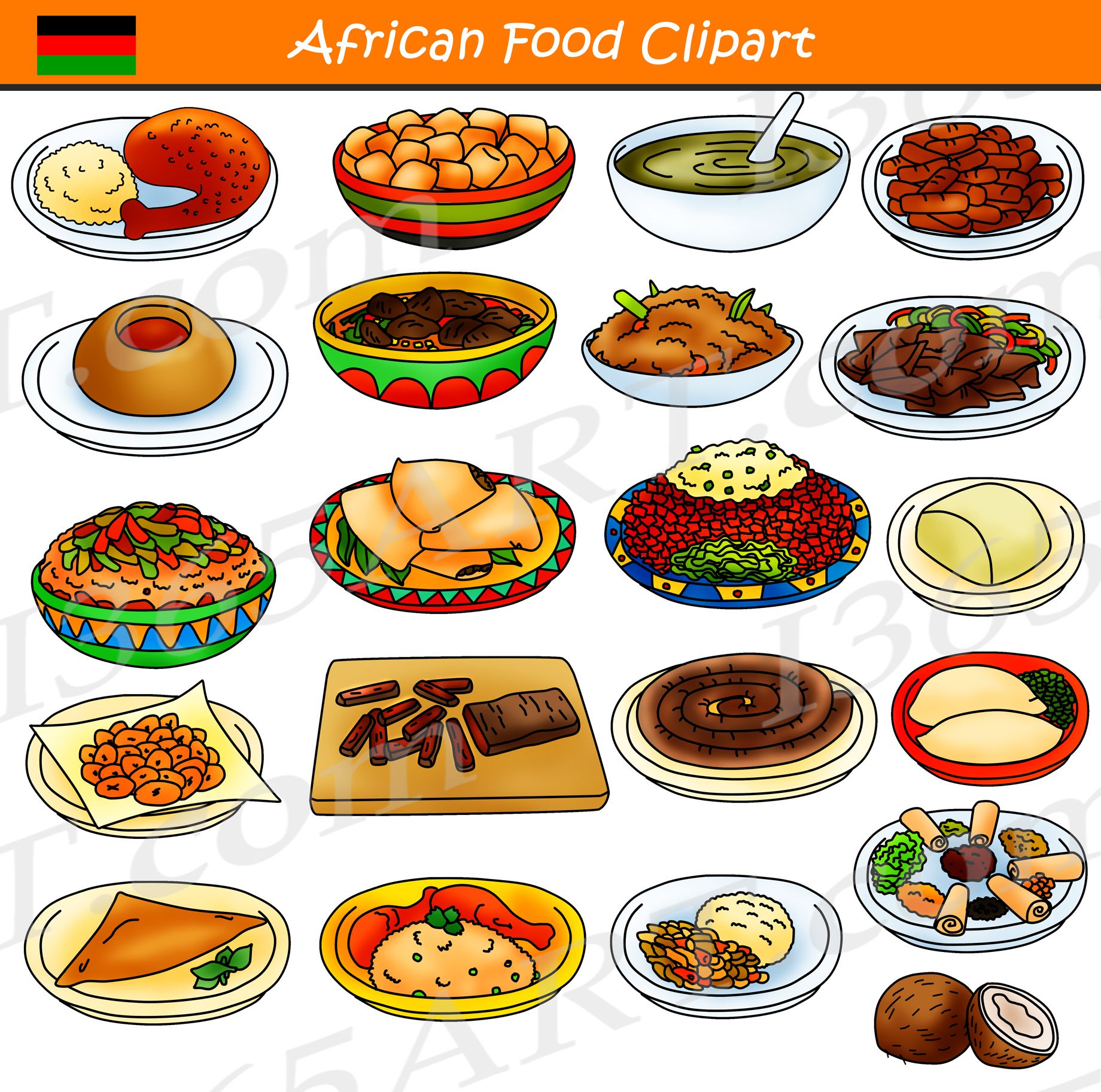 meal clipart international food