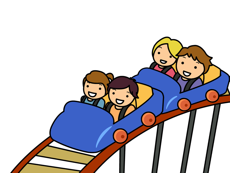 rollercoaster clipart cartoon
