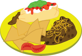 meal clipart plate food