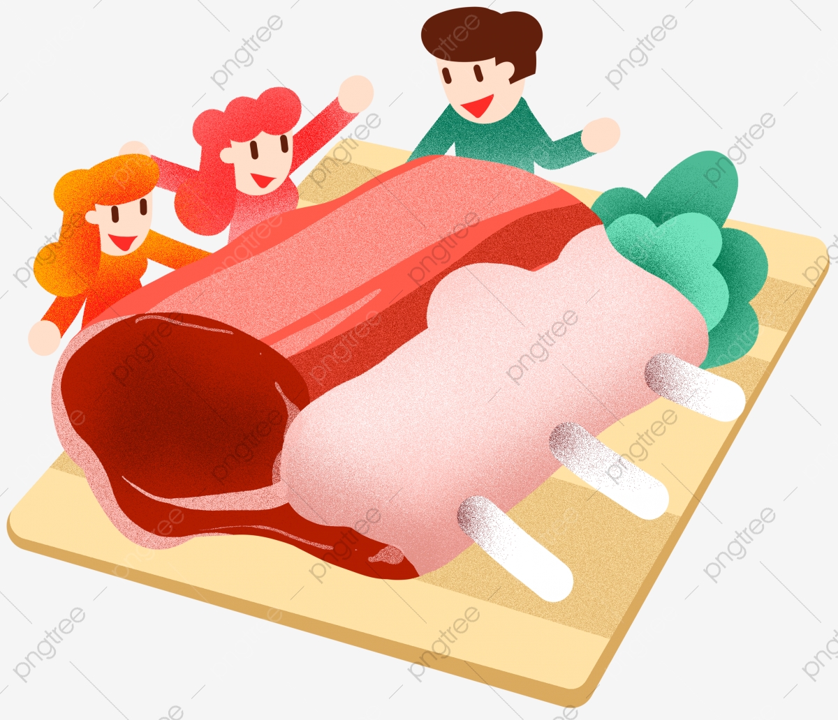 meat clipart row