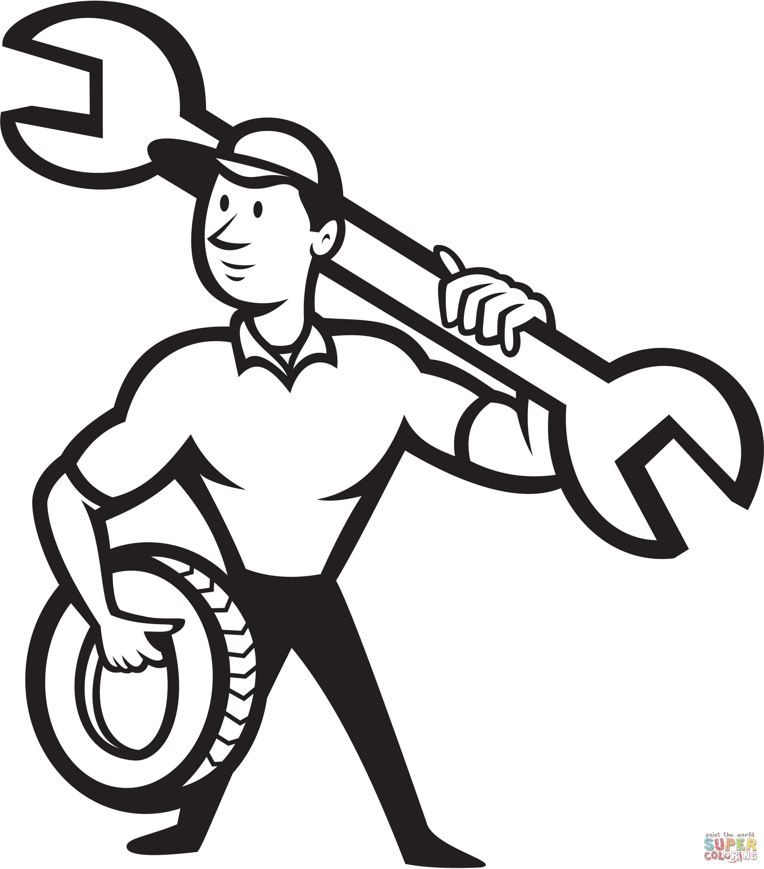Mechanic clipart drawing, Mechanic drawing Transparent FREE for