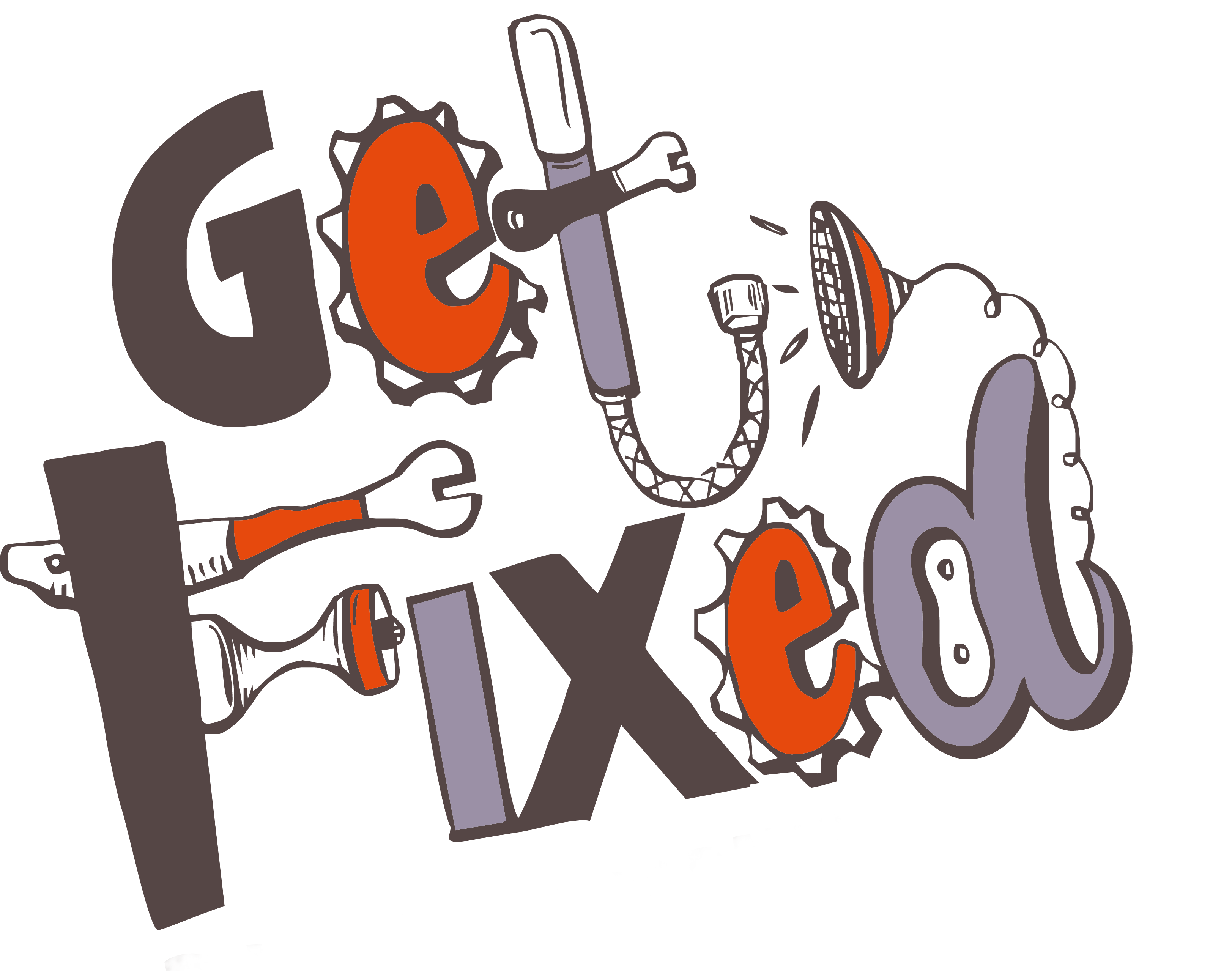 Mechanic clipart half gear. Bicycle repairs porirua get