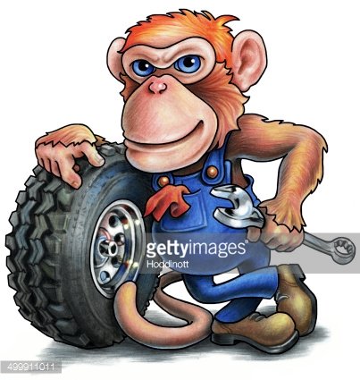 mechanic clipart monkey