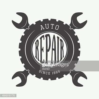 mechanic clipart retro