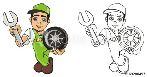 mechanic clipart service man