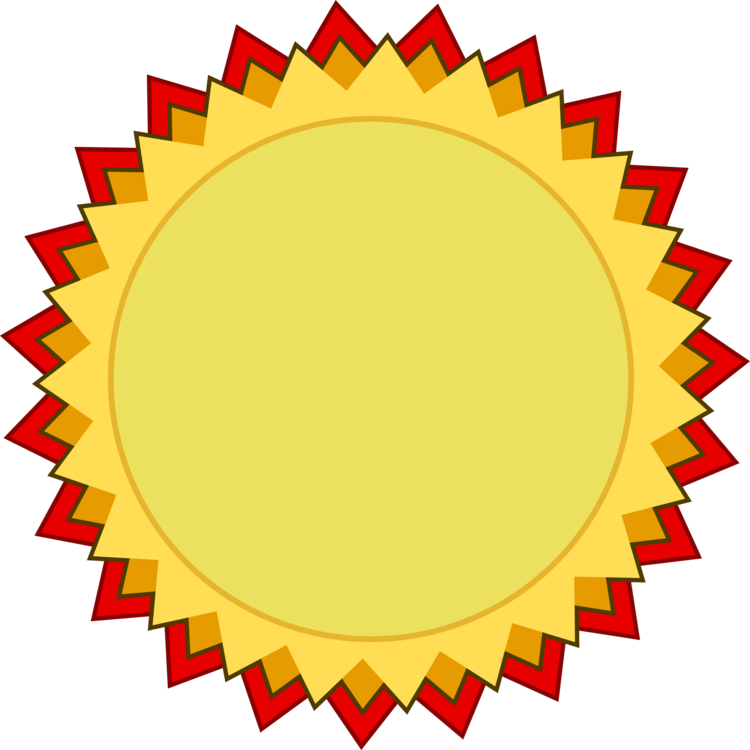 Medal clipart circle. Area yellow png royalty