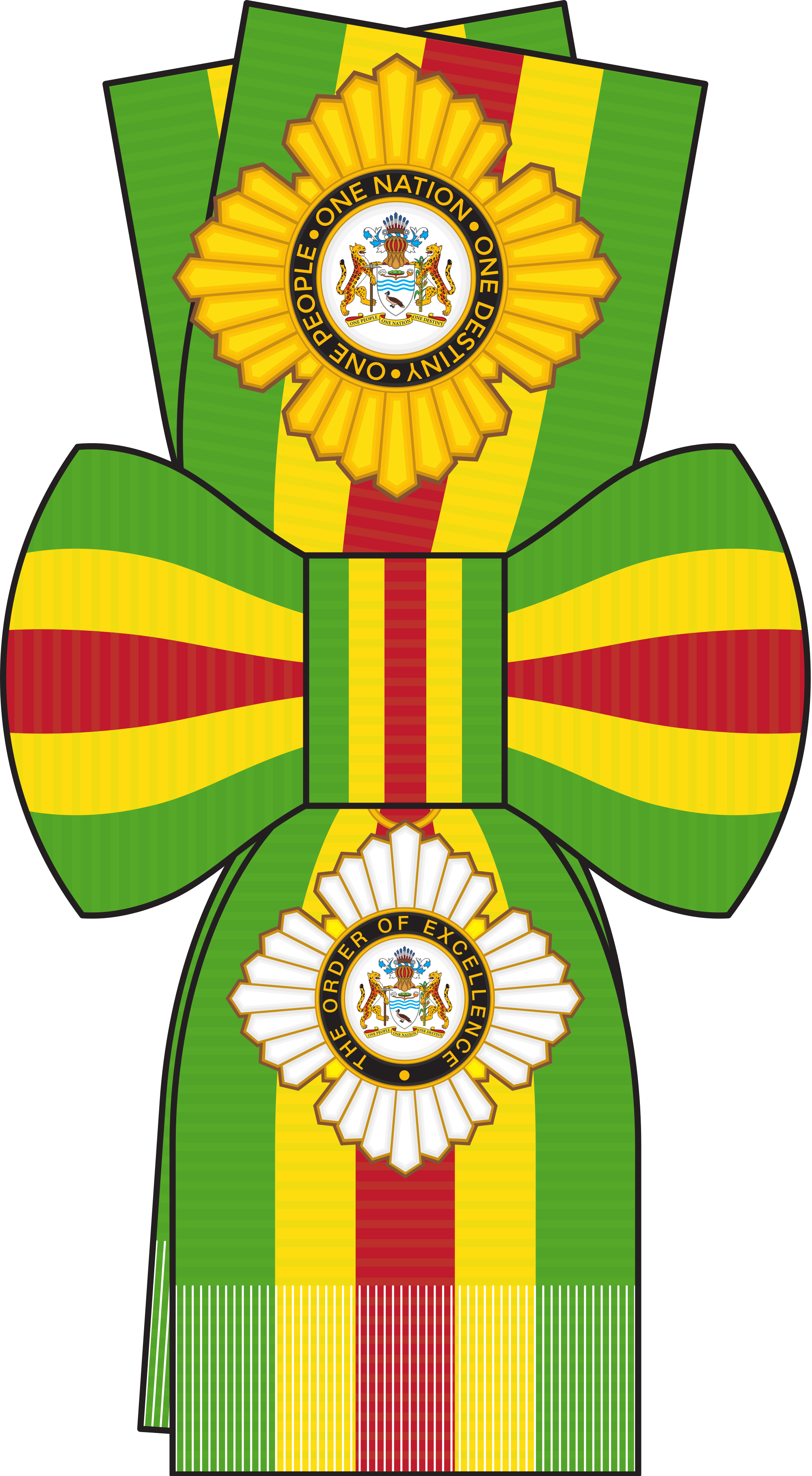 File order of guyana. Medal clipart excellence