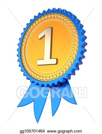 medal clipart number one