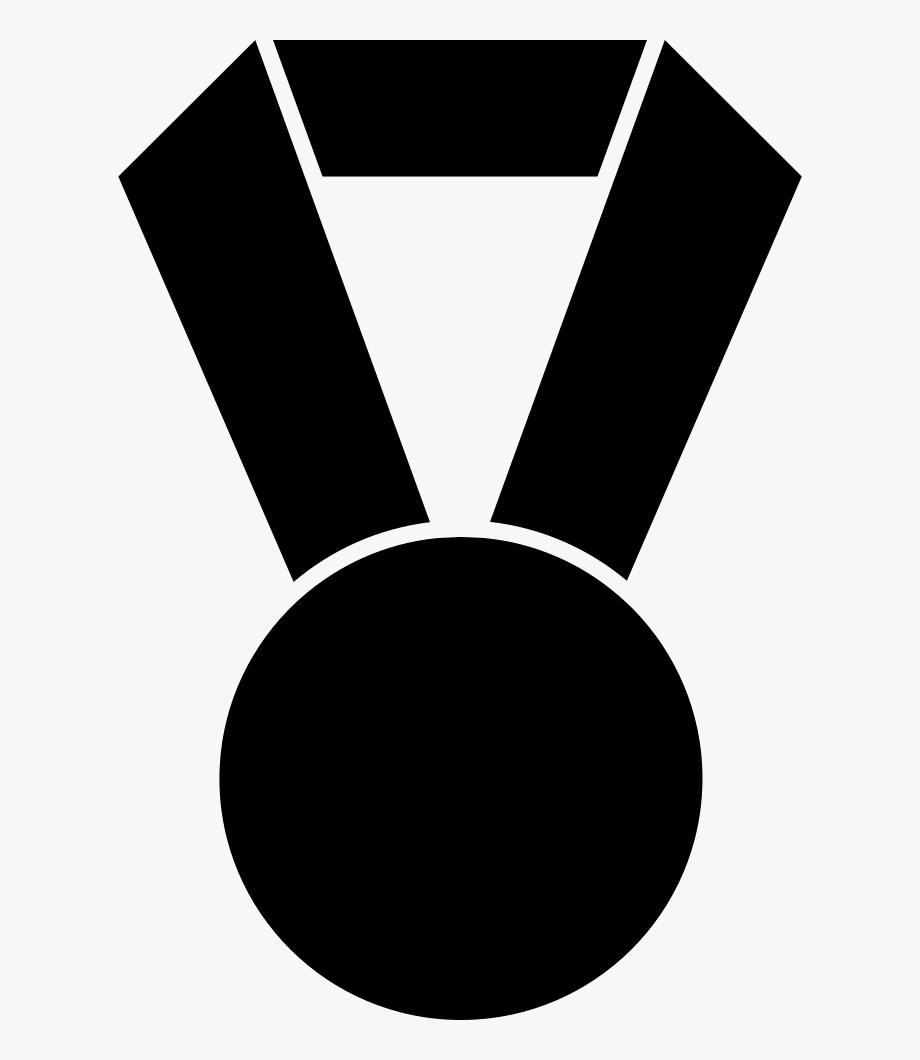 Medal clipart svg. Black and white 