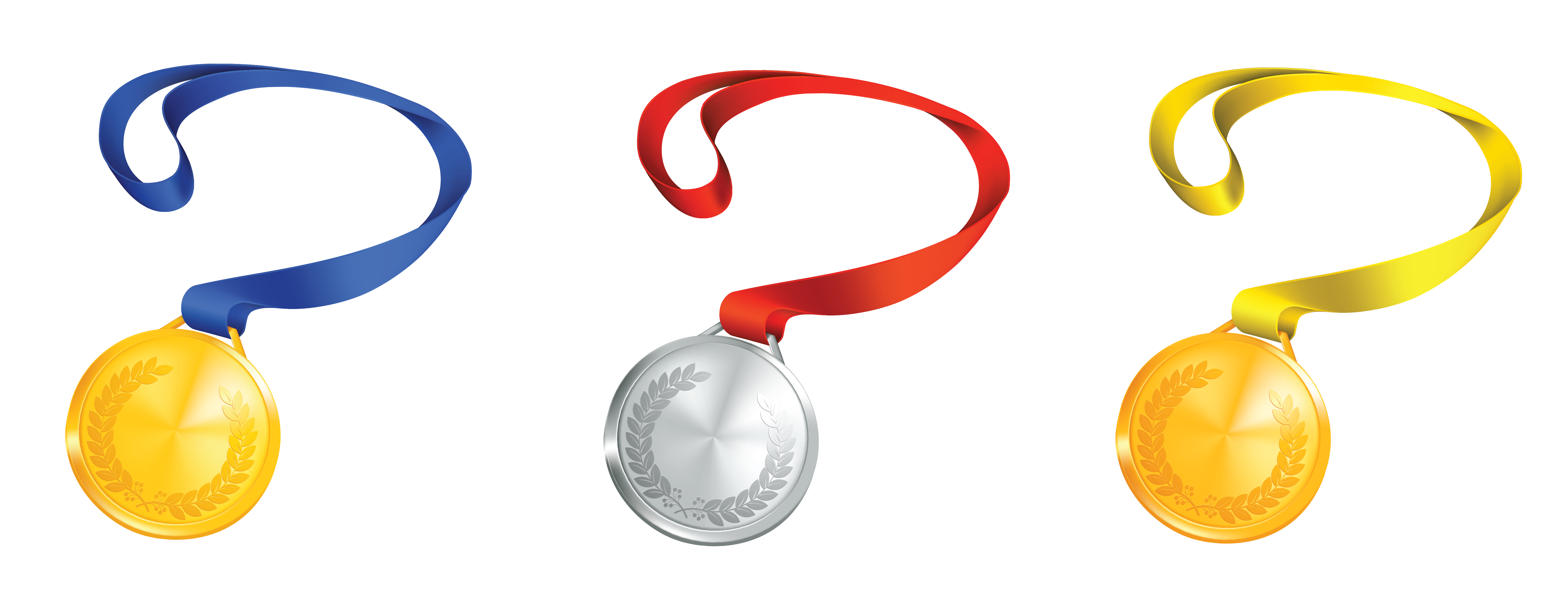 Medal clipart won. Medals set png gallery