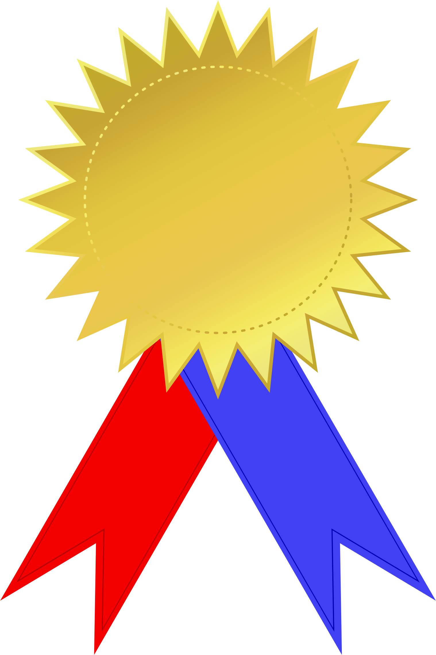 medal clipart yellow