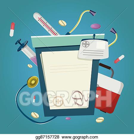 Medical clipart accessory. Eps vector medicine and