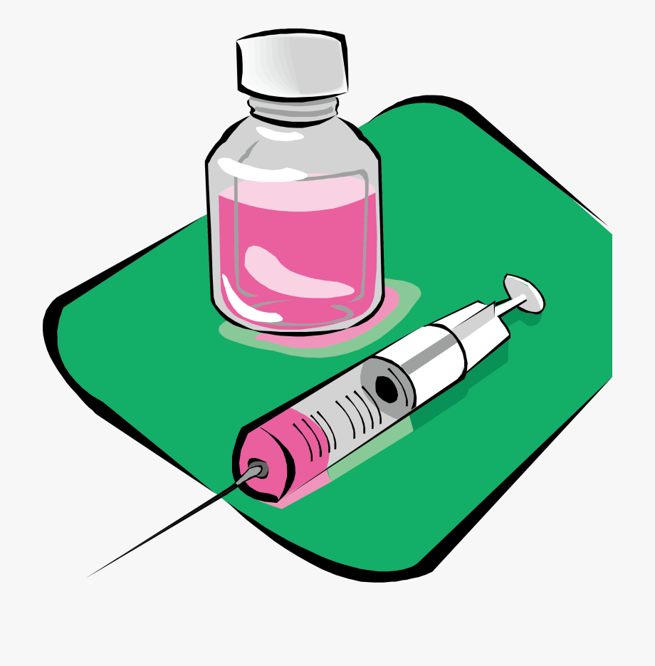 syringe clipart pill bottle
