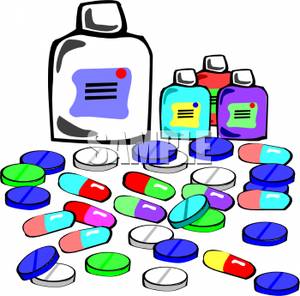 pill clipart colorful