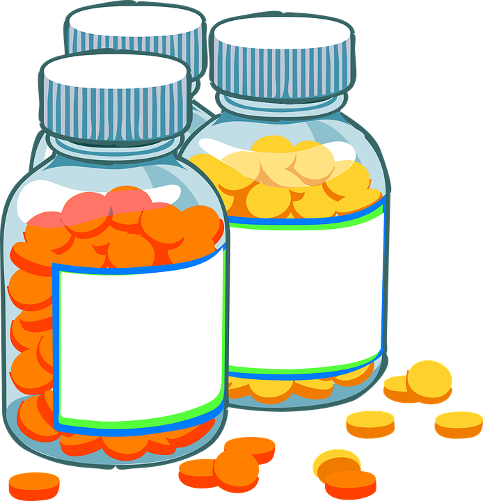 medication clipart round pill