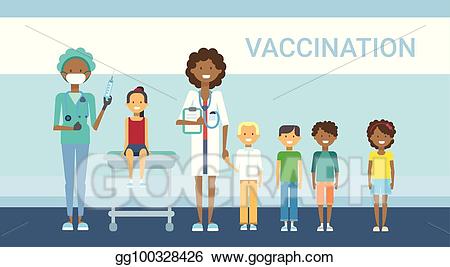 Vaccine clipart health service. Eps illustration doctor vaccination