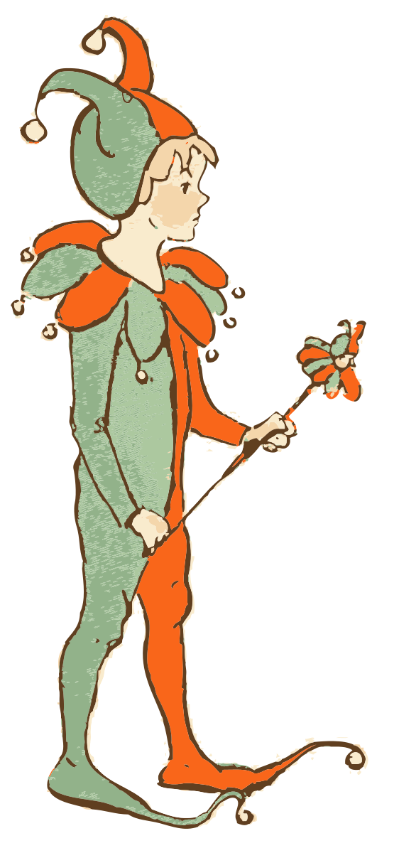 Medieval clipart boy. Jester child by johnnyautomatic