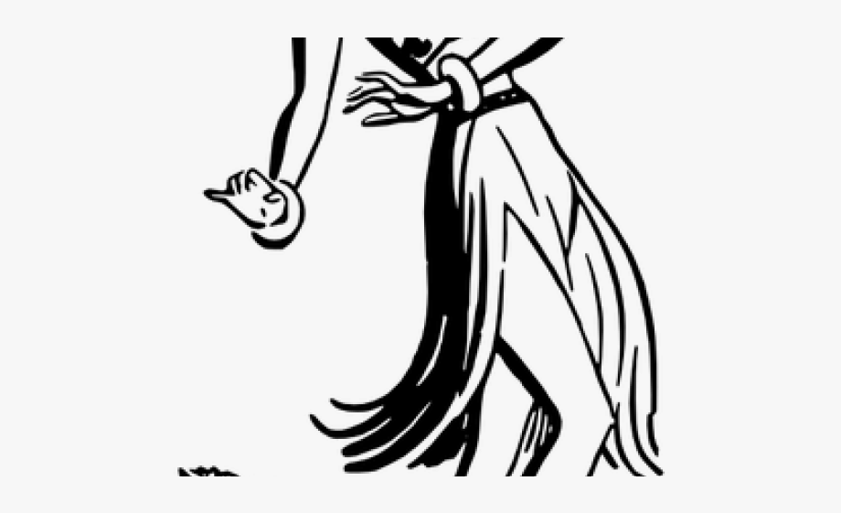 Hula dancer drawing cliparts. Medieval clipart dancing