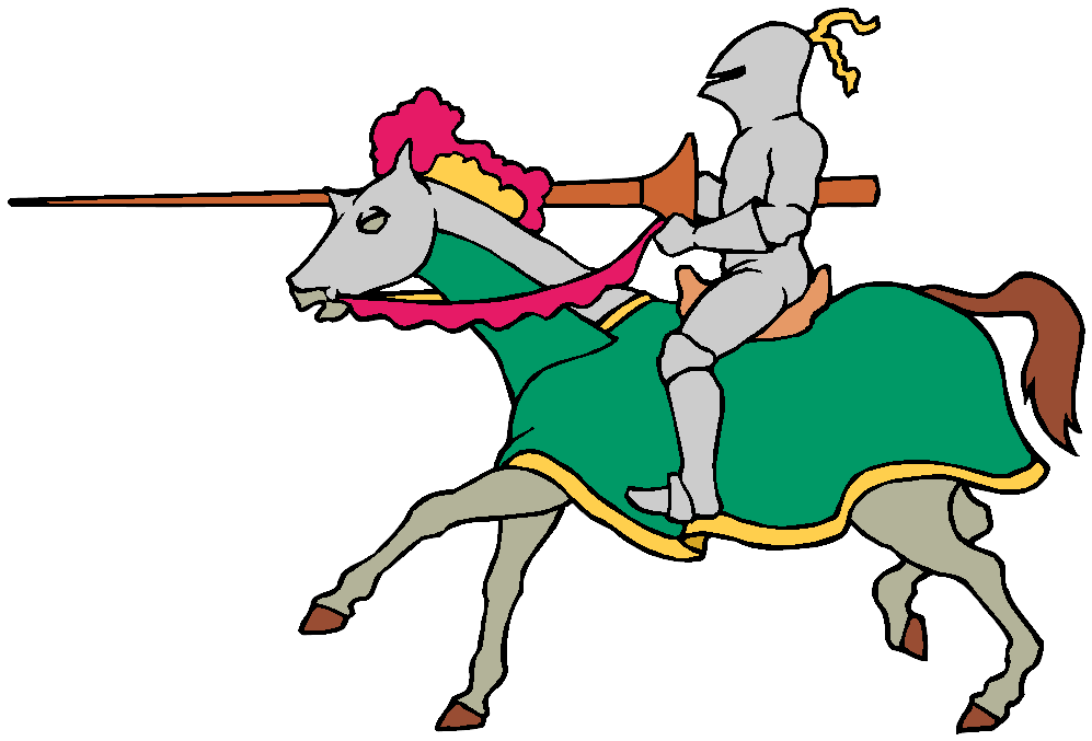 medieval clipart jousting