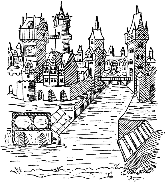 Etc . Medieval clipart medieval town