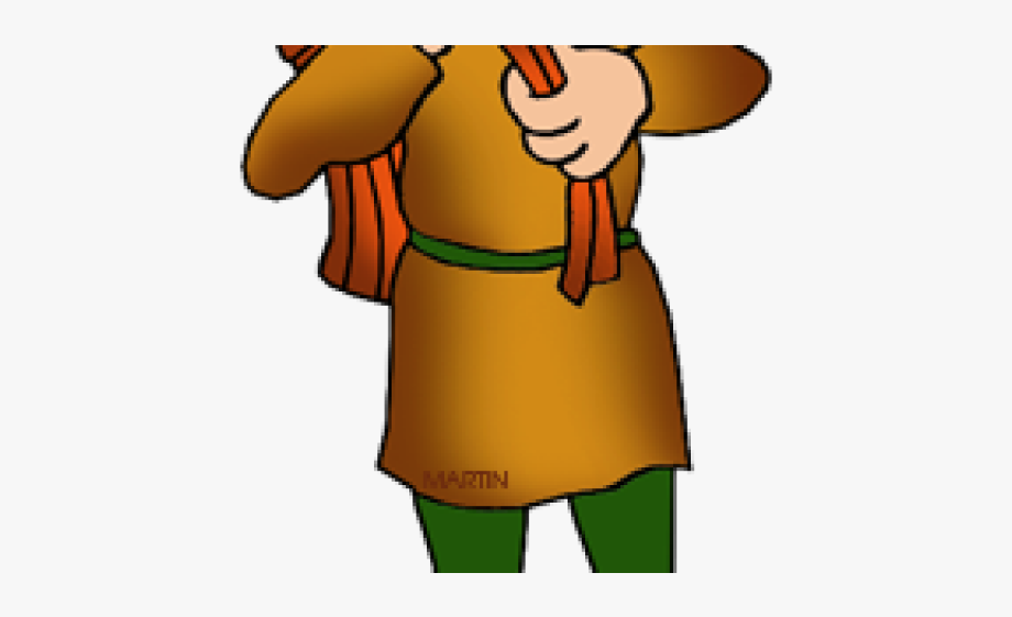 Cartoon peasant . Medieval clipart middle ages
