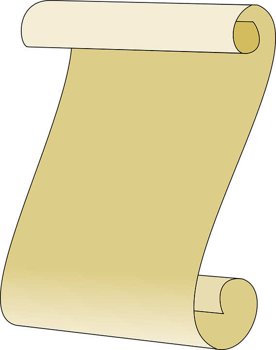 medieval clipart scroll