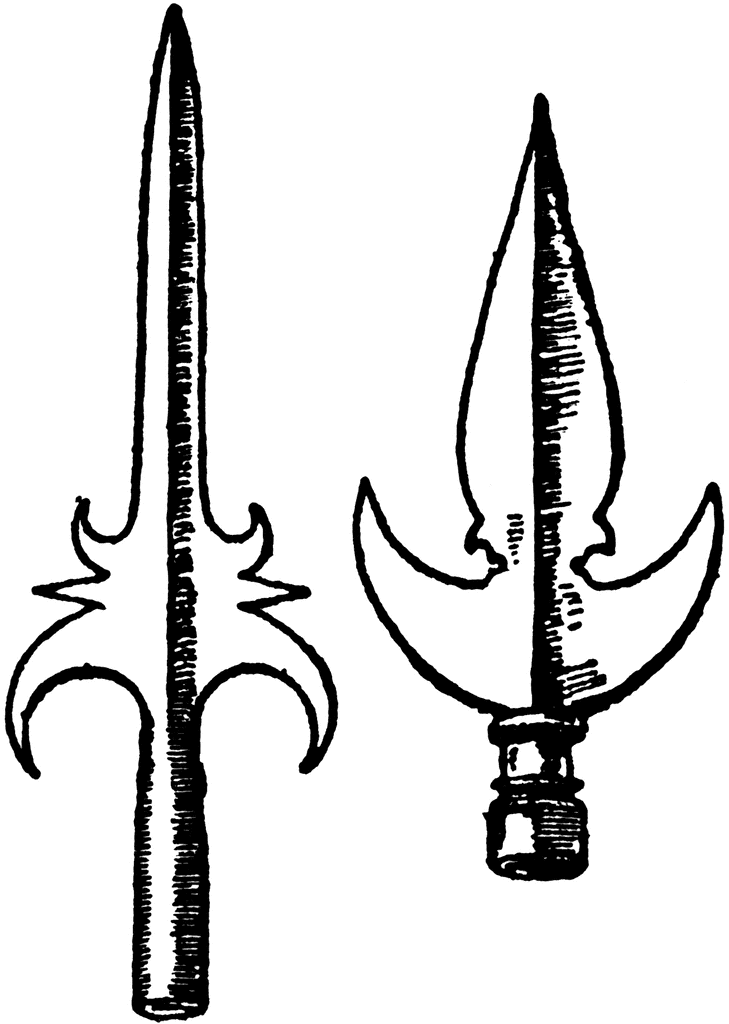 medieval clipart spear