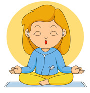 meditation clipart