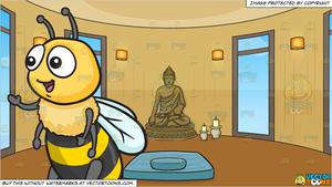 meditation clipart bee