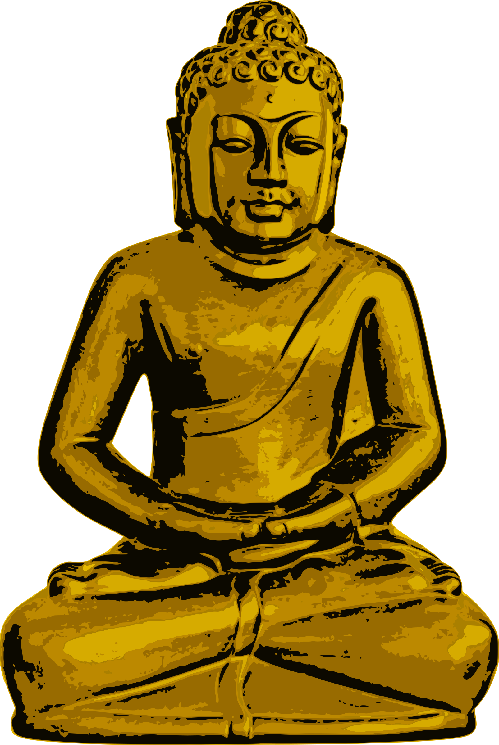 Meditation clipart buddha thai. Golden big image png