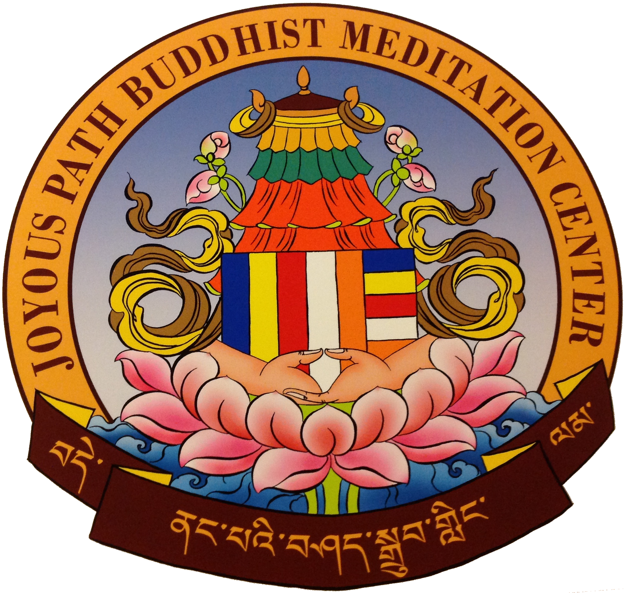 Meditation clipart buddhism symbol. Joyous path buddhist center