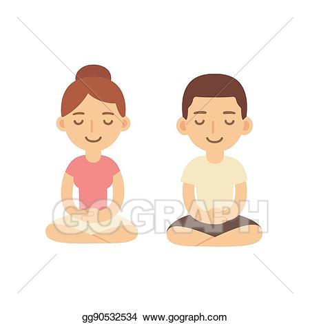 meditation clipart cartoon