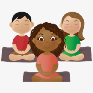 Child clip . Meditation clipart childrens