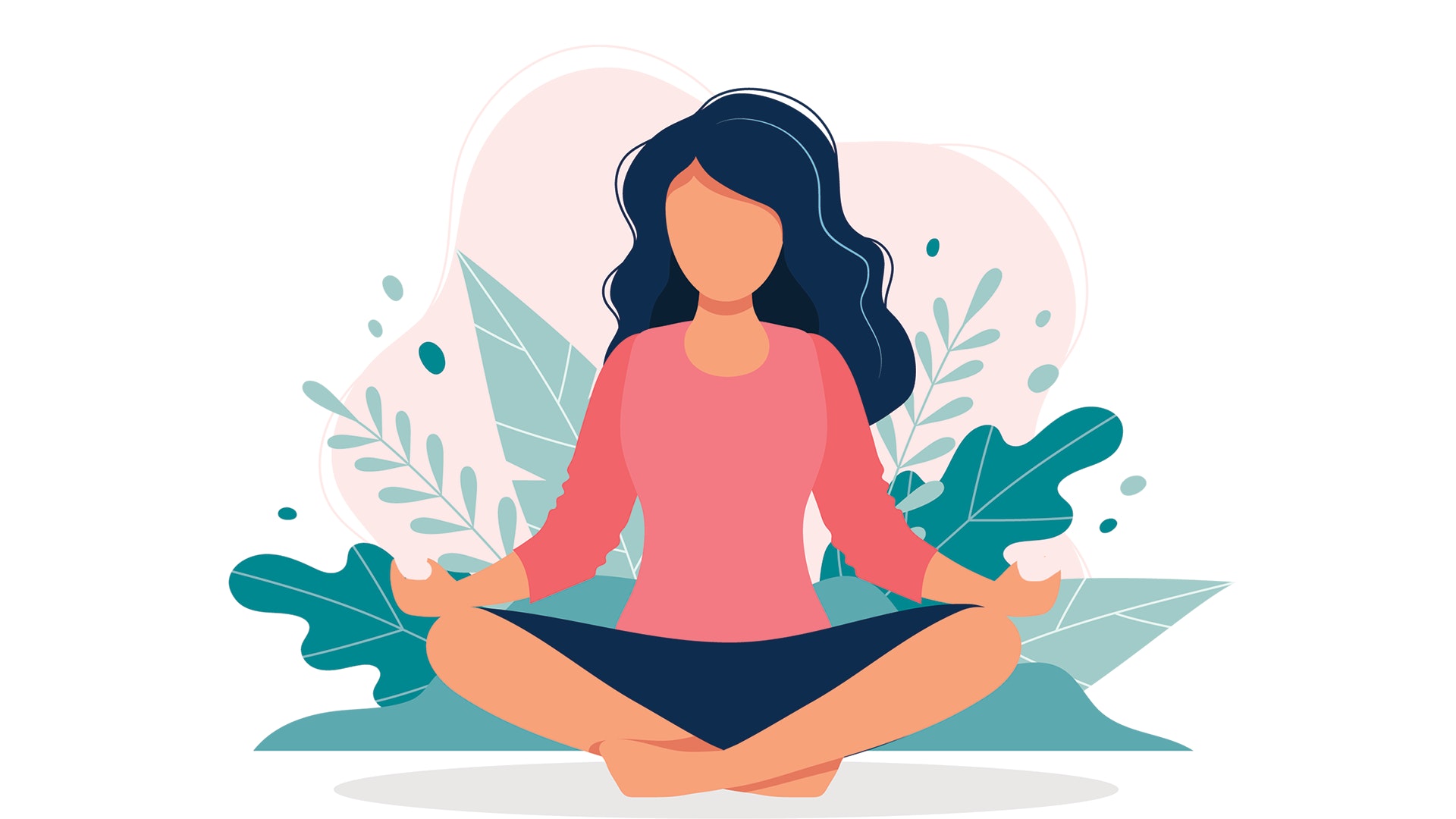 A part focussed attention. Meditation clipart emotionally healthy person