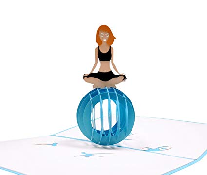 meditation clipart fit woman