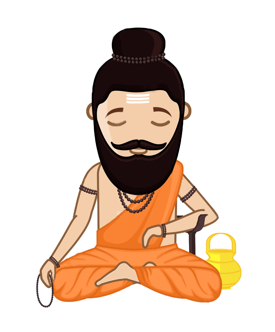 meditation clipart guru