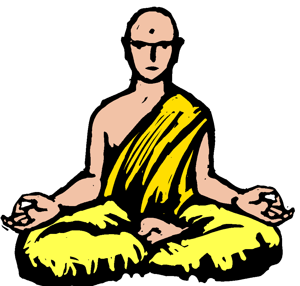 meditation clipart holy man